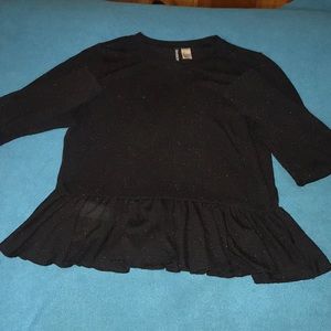 H&M Divided Glittery long sleeve top